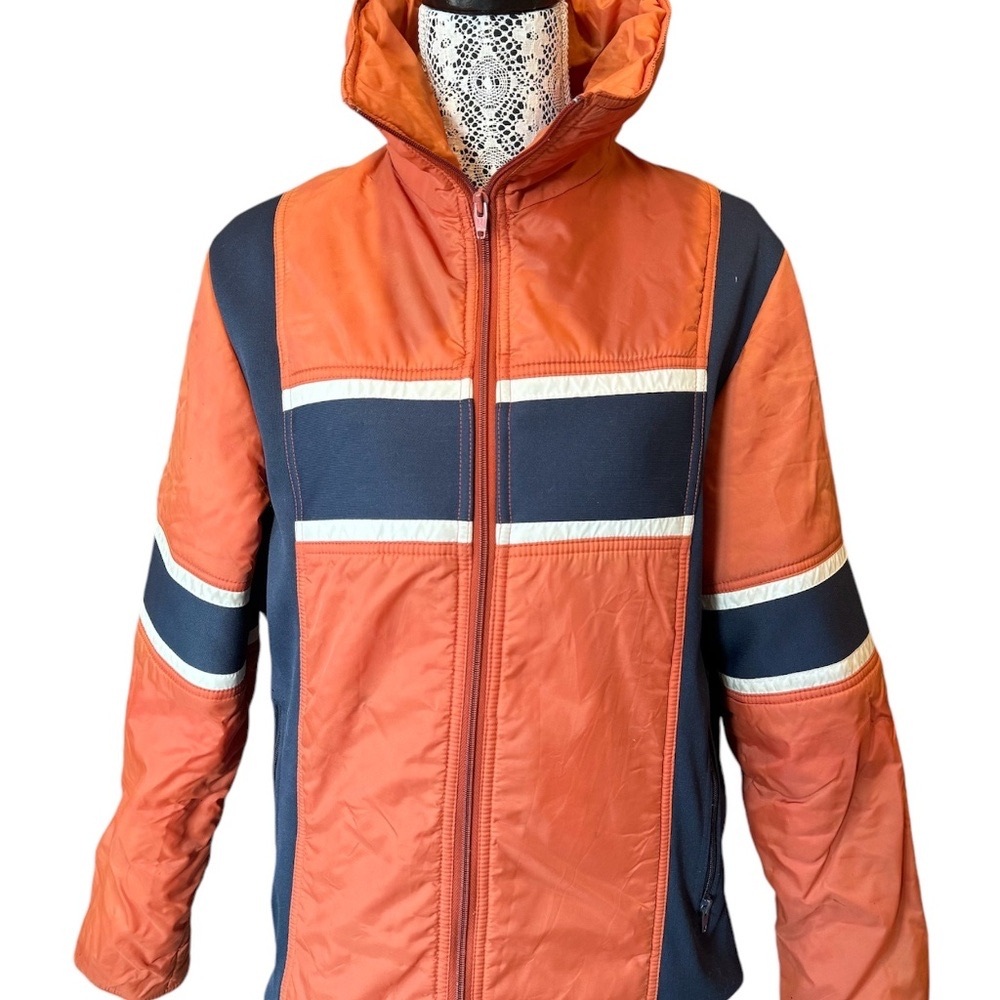 Vintage 1970’s Ski Jacket Men’s/Unisex 70’s Orange Jacket
